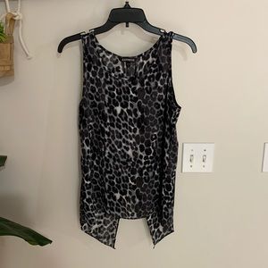 Express Open Back Leopard Top